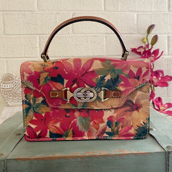 PATRICIA NASH FLORAL LEATHER TOTE NWOT - Picture 1 of 11